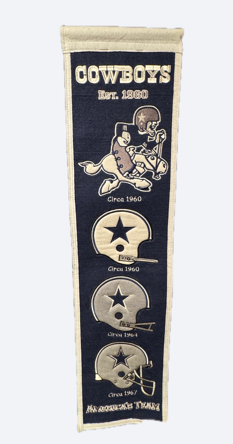 🥕 Dallas Cowboys Vintage Pennant Est. 1960