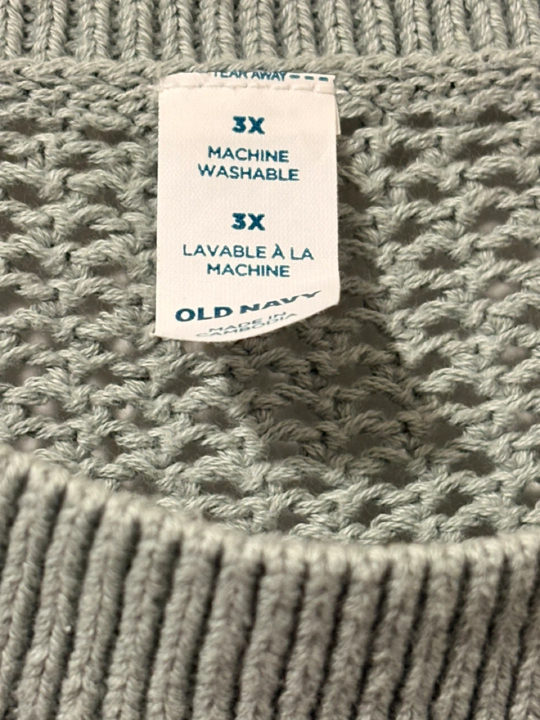 Old Navy Grey Knit Sweater - 3X - photo 3