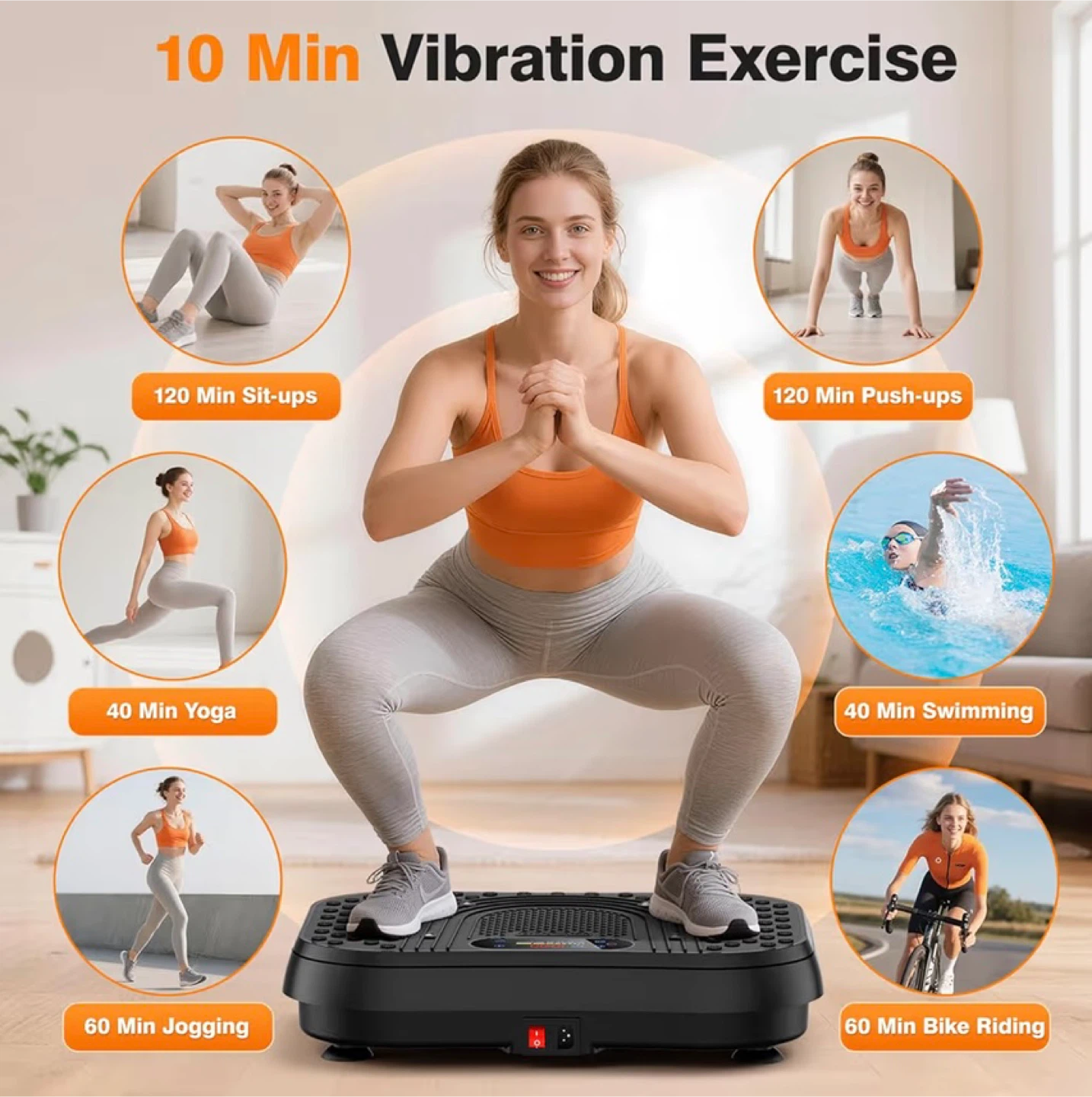 TAEVNO 3D Dual-Motor Vibration Plate with Remote and App Control - photo 4