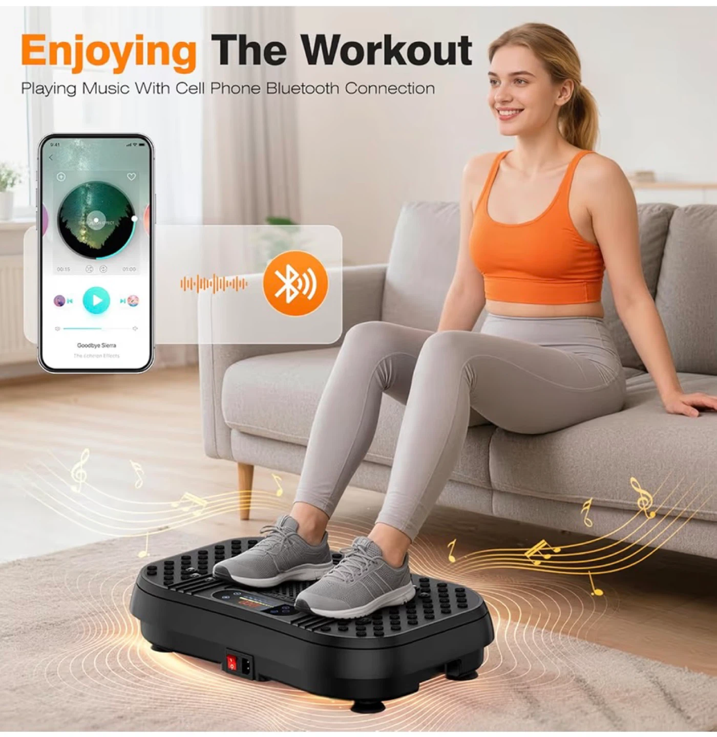 TAEVNO 3D Dual-Motor Vibration Plate with Remote and App Control - photo 5