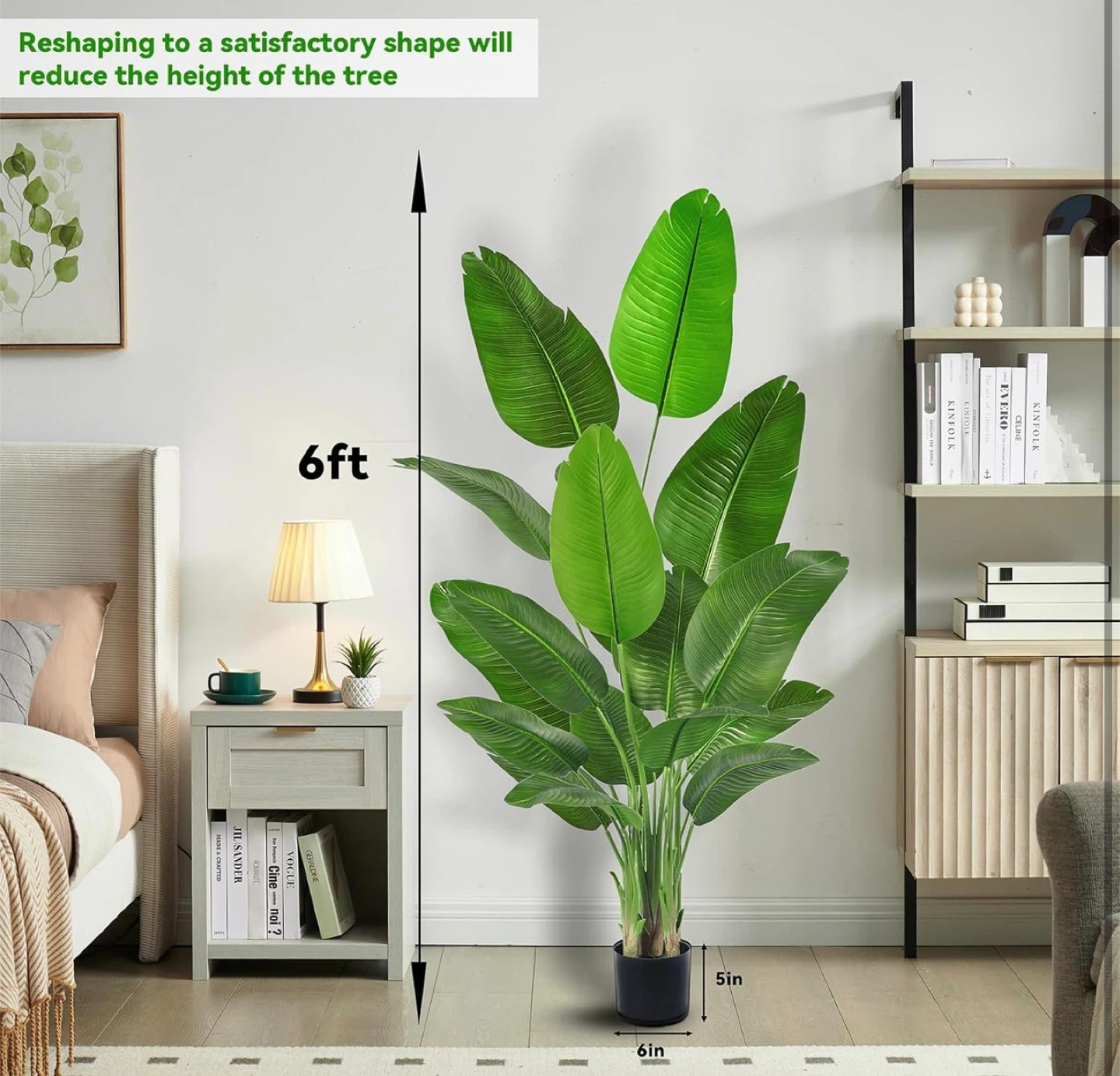 FSHOI Artificial Bird of Paradise Plant - 6ft Tall - photo 2
