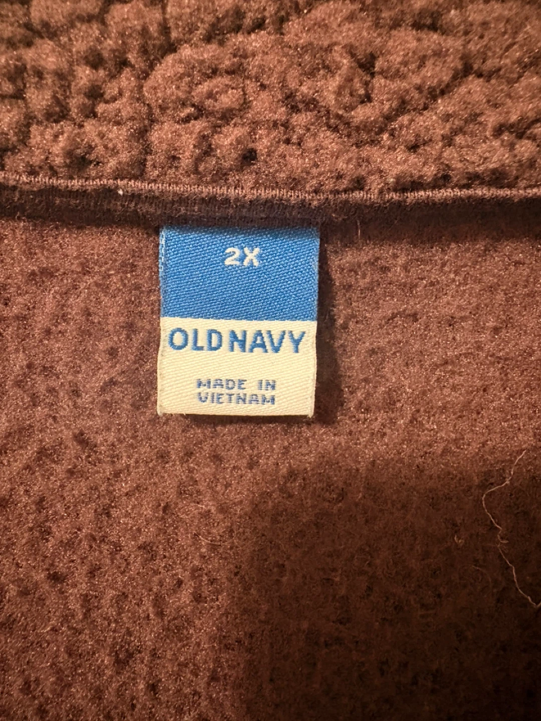Old Navy Brown Fleece Jacket 2X - photo 3