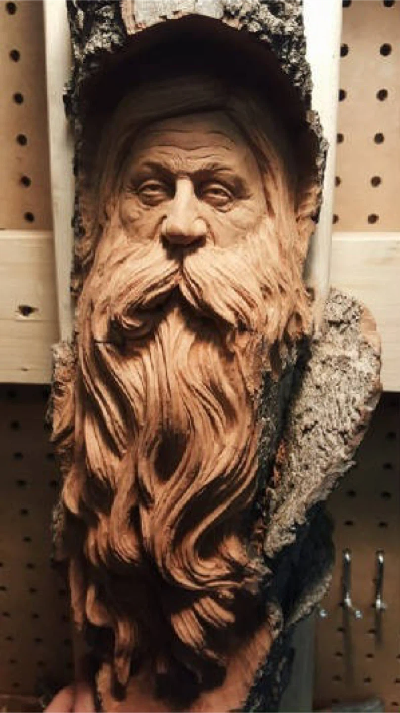 Hand-Carved Wood Spirit House Wall Art - photo 5