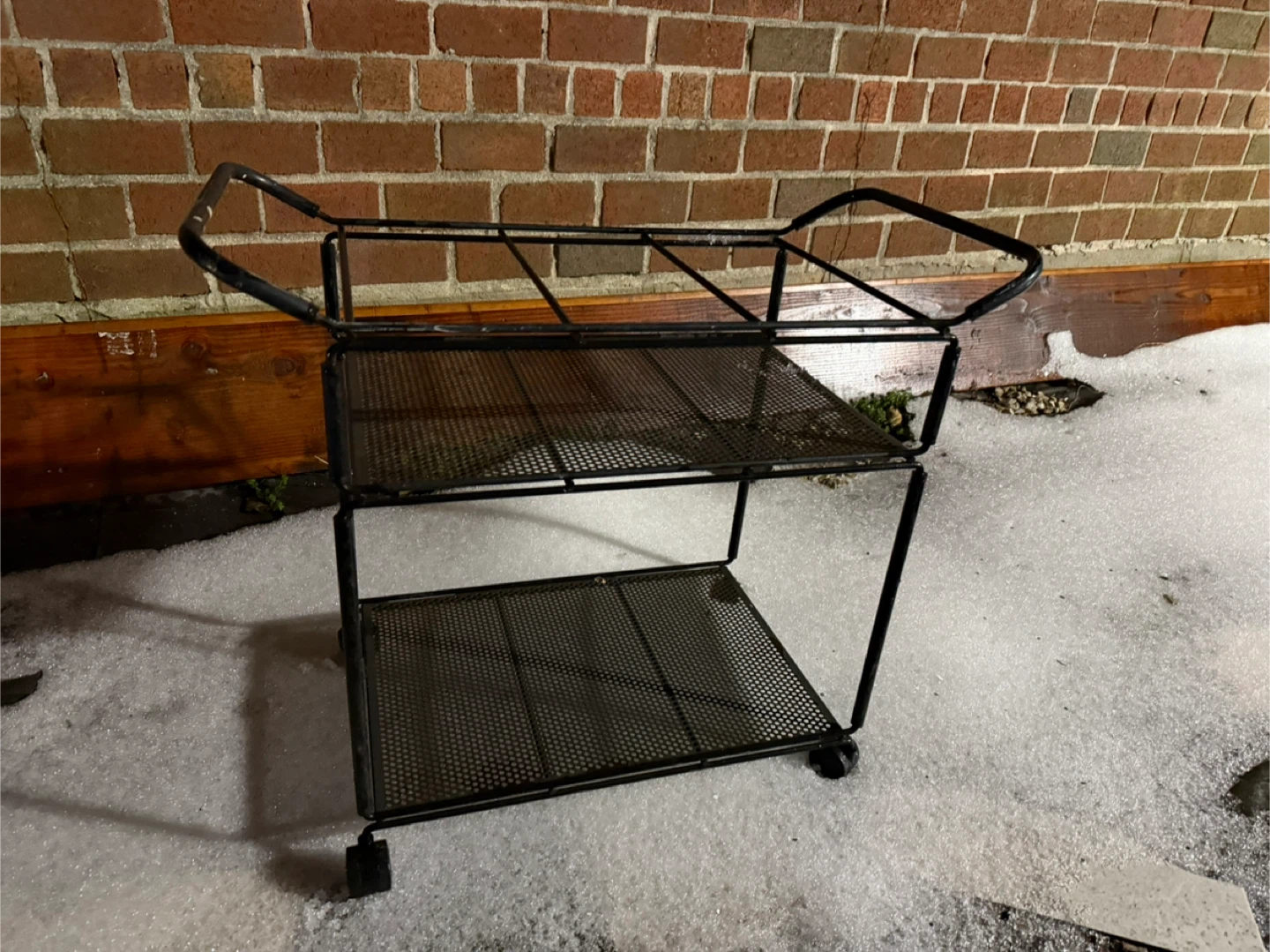 Black Metal Bar Cart