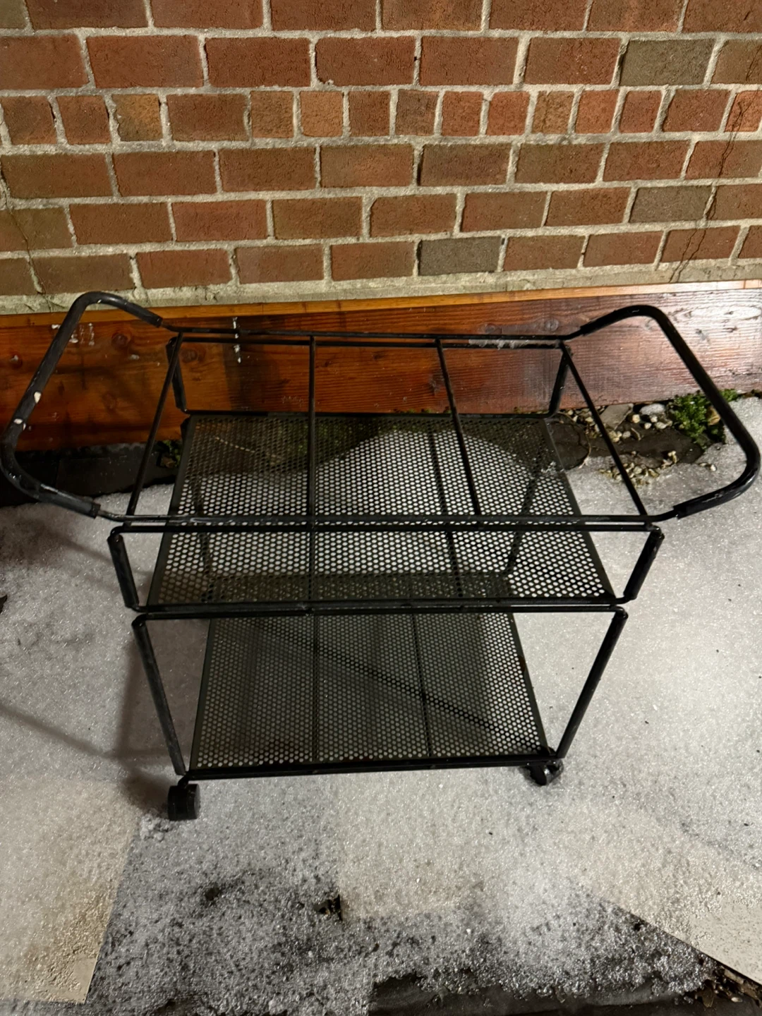 Black Metal Bar Cart - photo 2