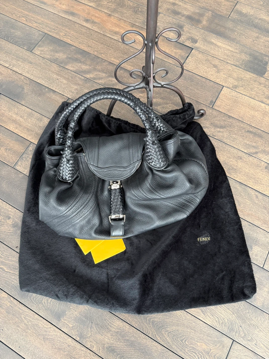 Gorgeous Fendi Braided Spy 8BR511 Braided Black - photo 2