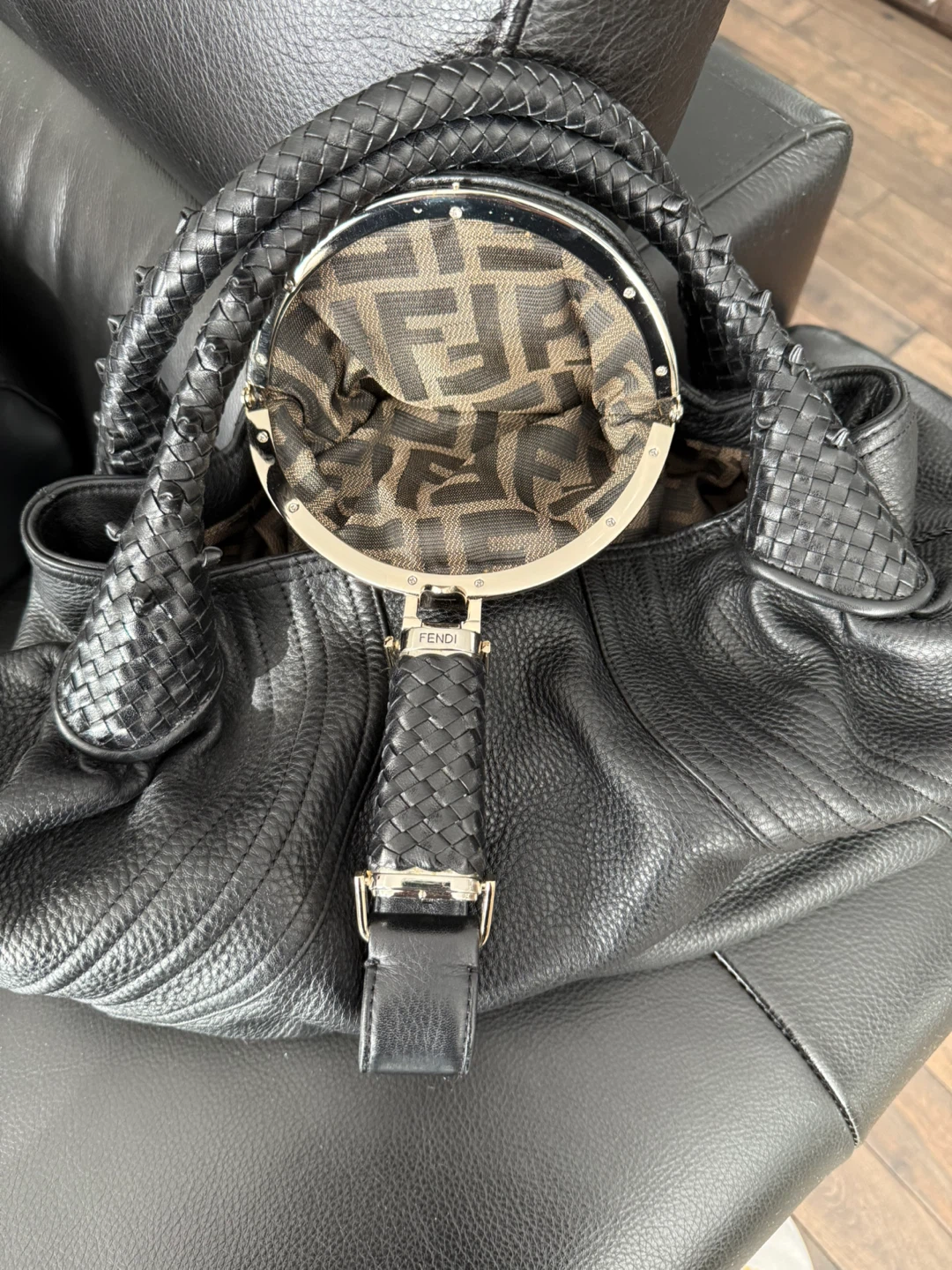 Gorgeous Fendi Braided Spy 8BR511 Braided Black - photo 3