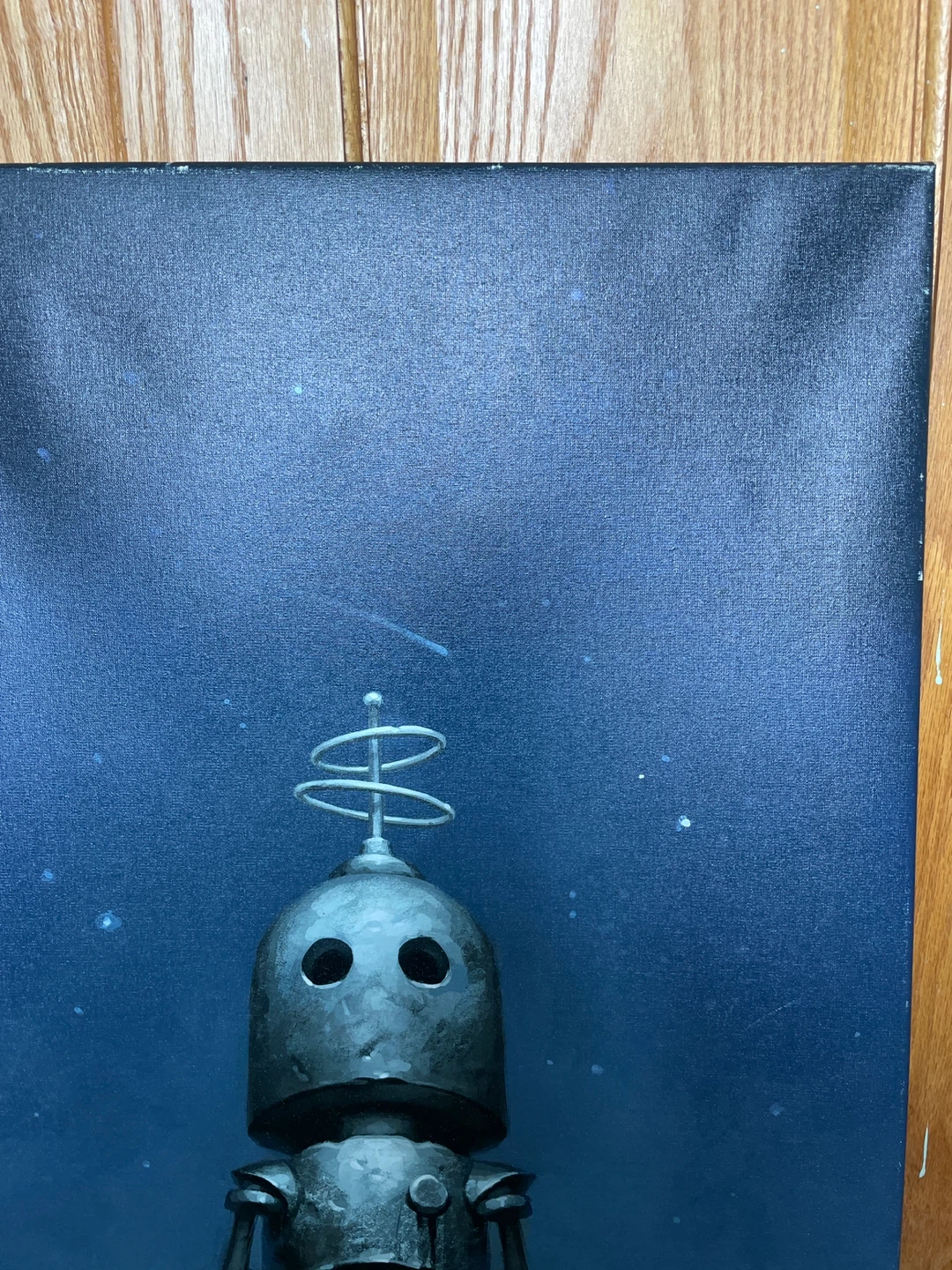 Canvas Print of a Sitting Robot - photo 4