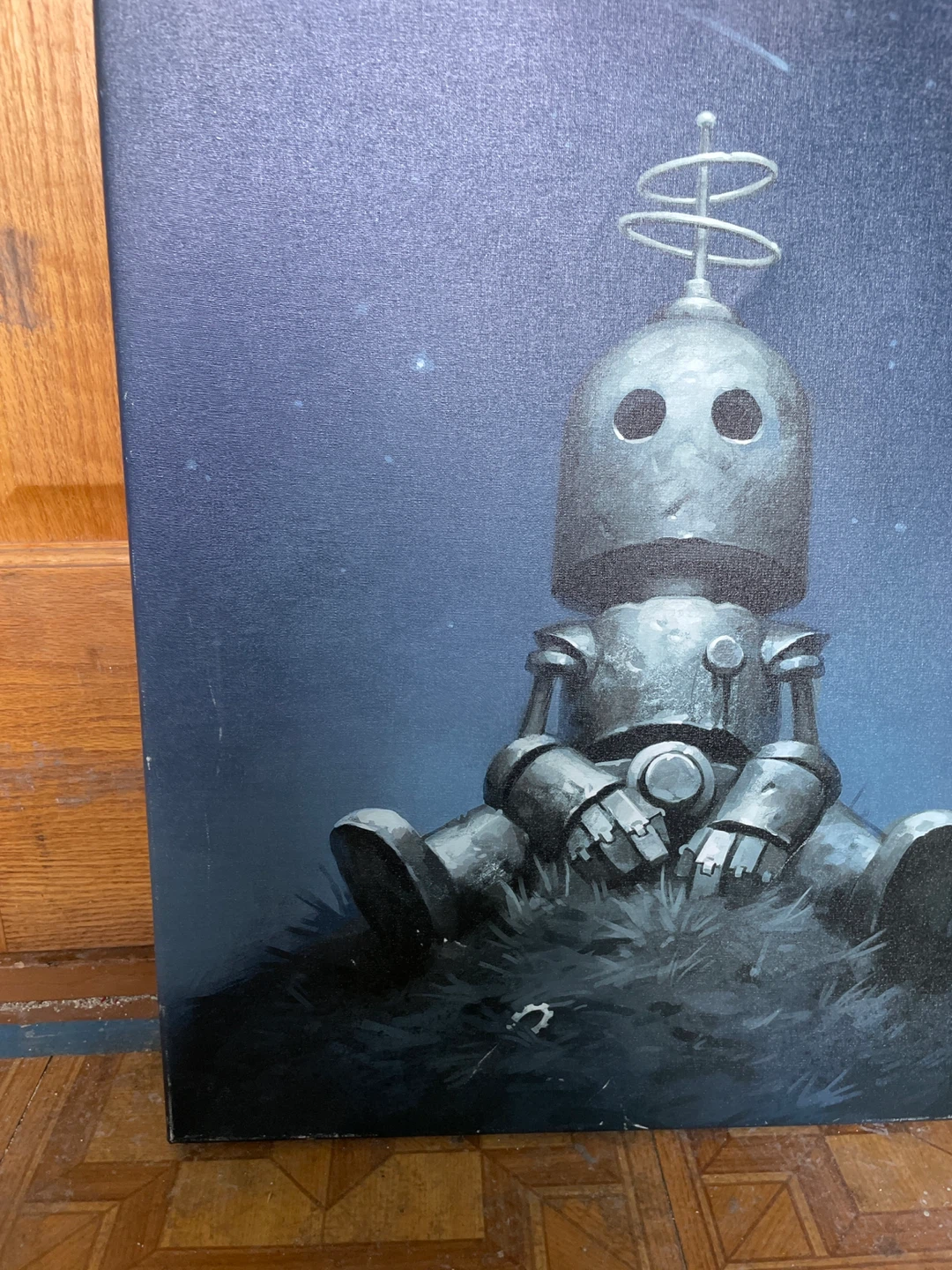 Canvas Print of a Sitting Robot - photo 3