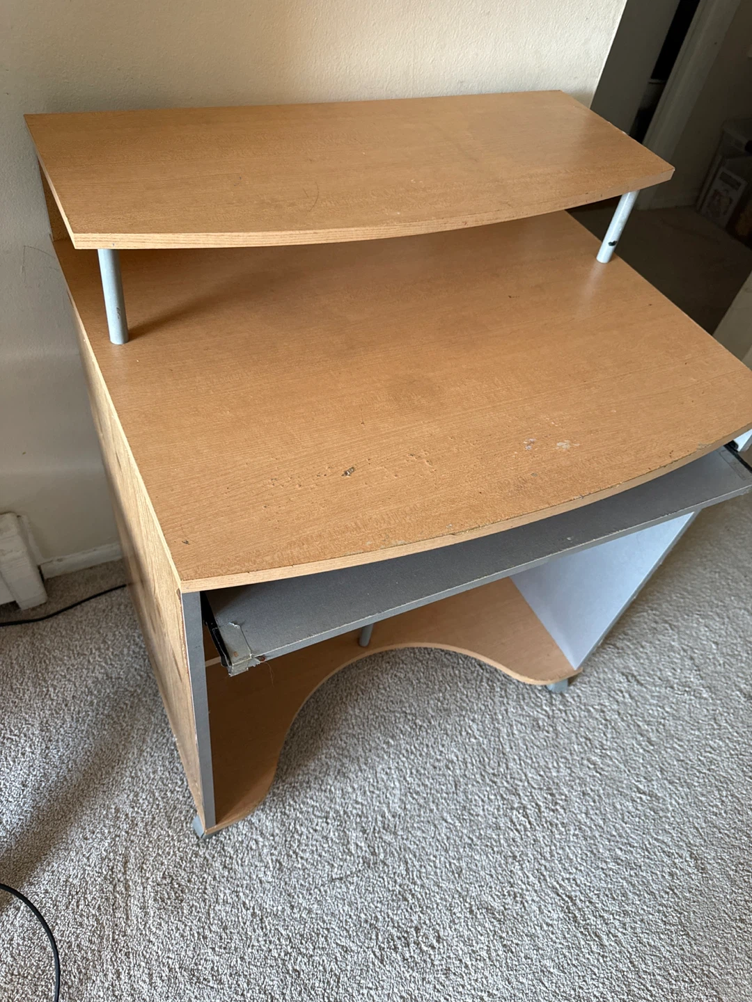 Computer Desk with Keyboard Tray 🥕 - photo 2