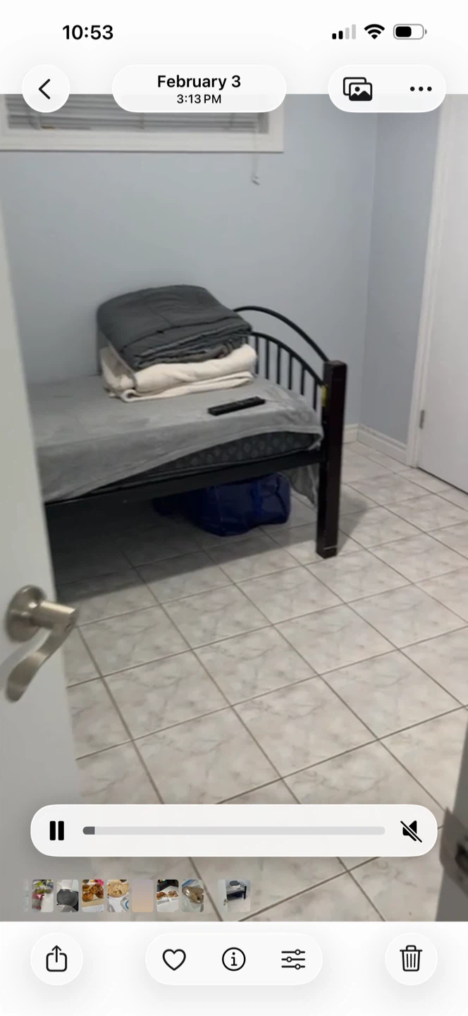 Room in a 4 room basement unit