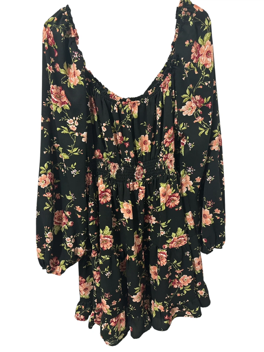 Forever 21+ Floral Off-the-Shoulder Mini Dress - Size 3X