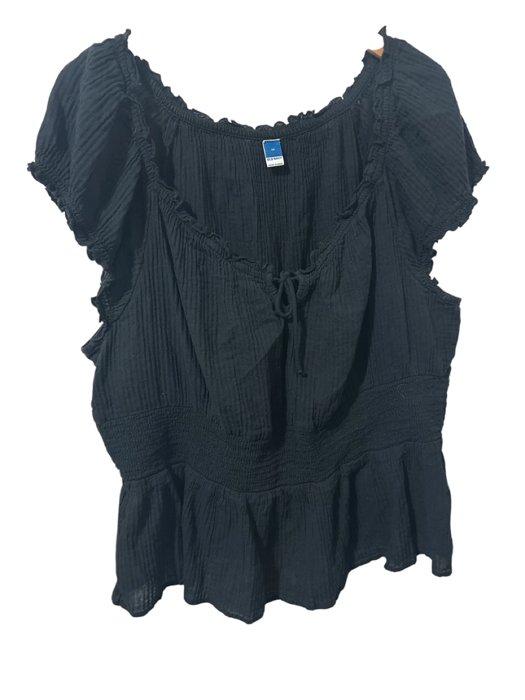Old Navy Black Peplum Top - photo 2
