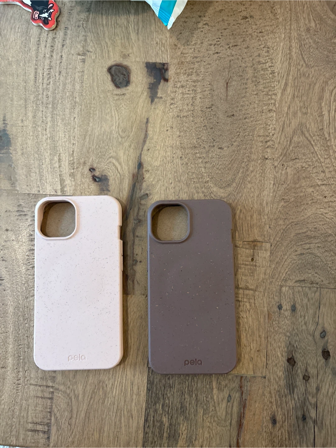 Pela Cases - 2 iPhone 14 Cases (Seashell & Chocolate Brown)