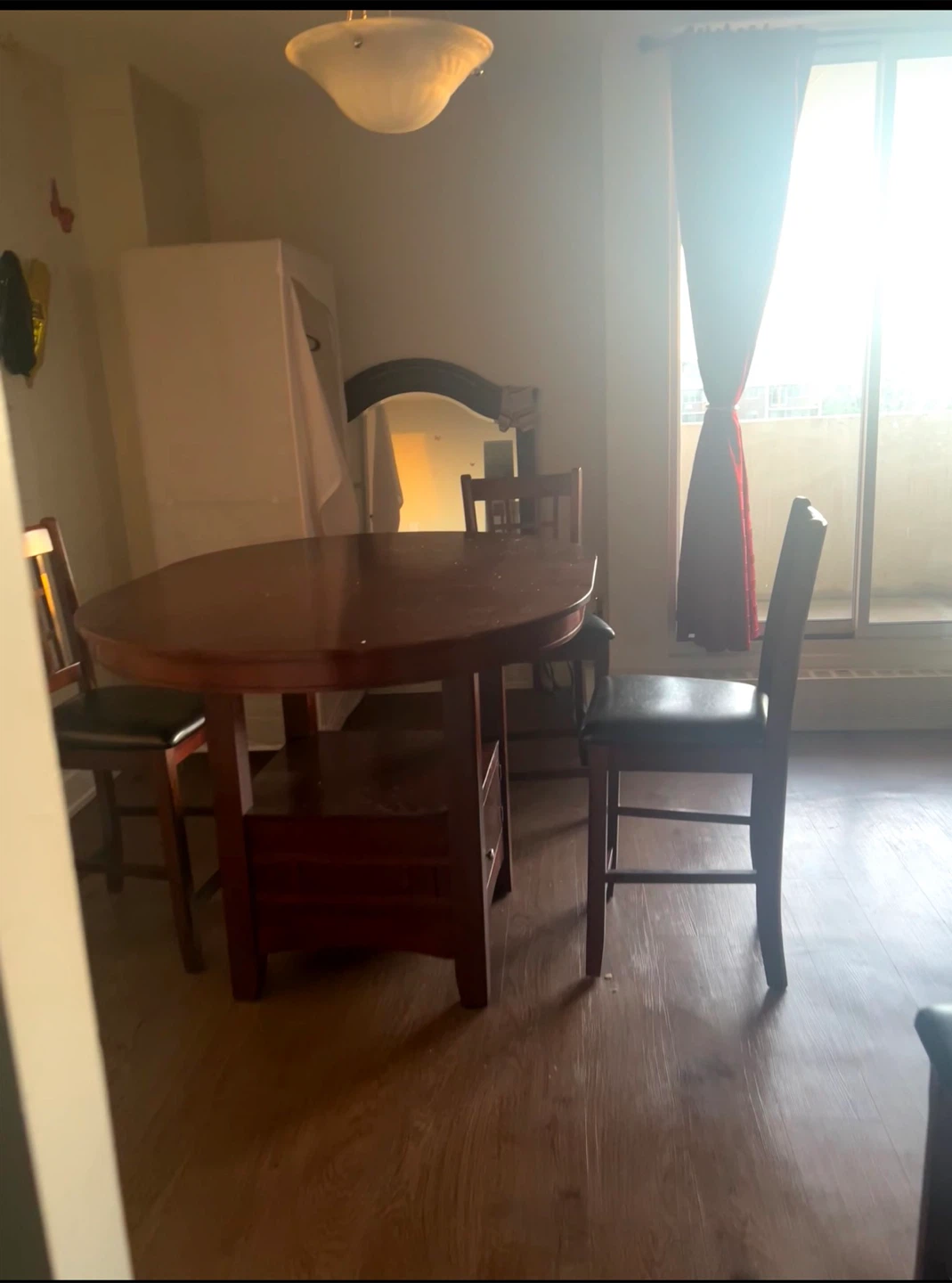 Wooden Dining Table and Chairs Set