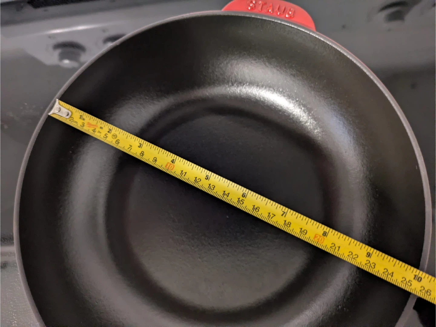 Staub Cast Iron Pan with Glass Lid - Red - photo 5