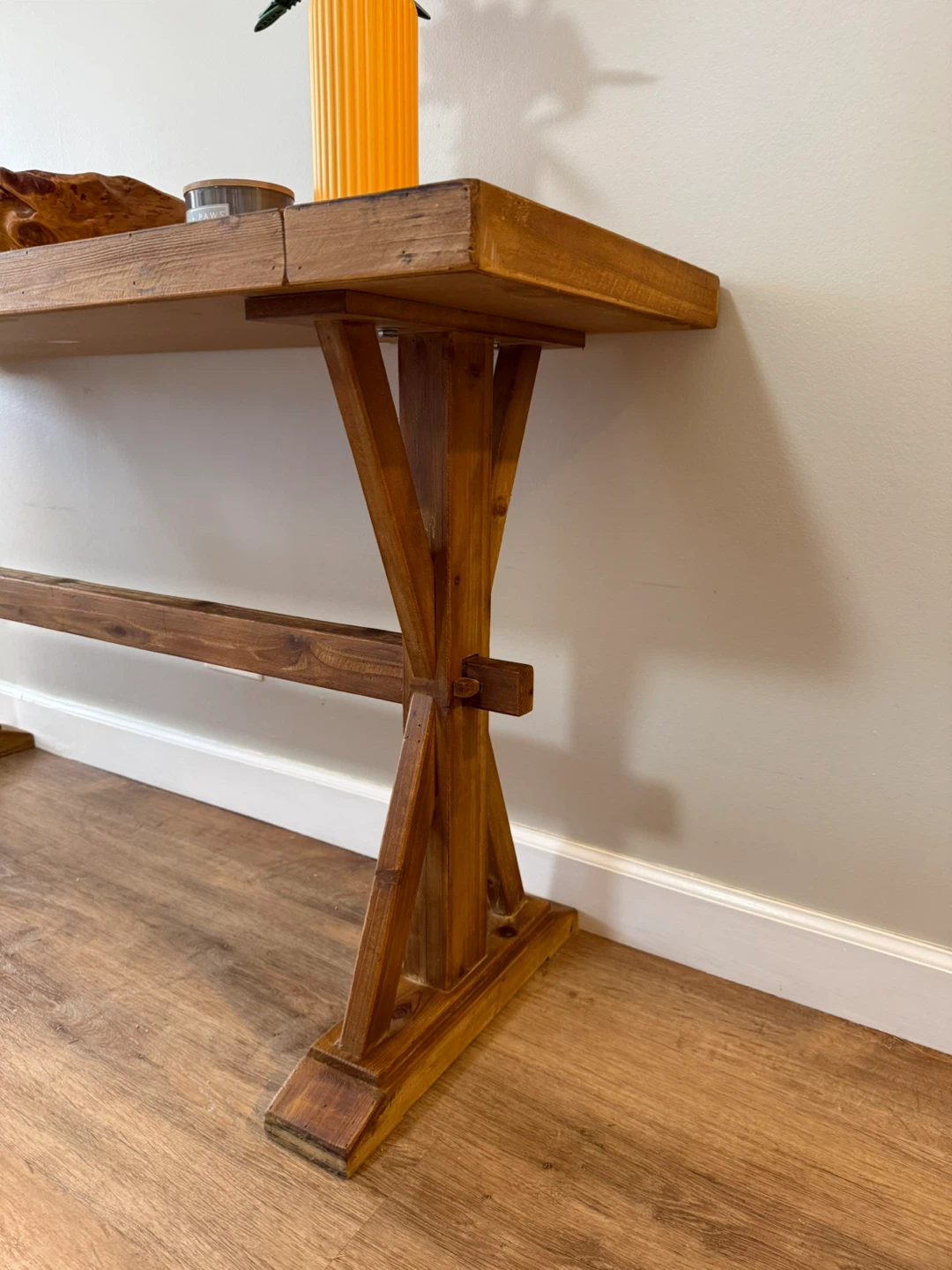Rustic Wood Console Table - photo 3