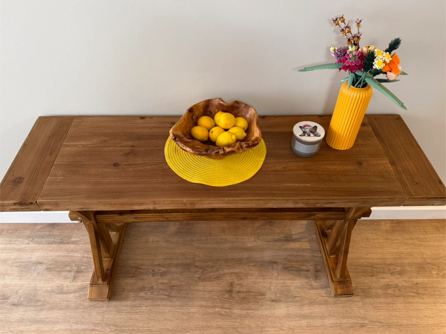 Rustic Wood Console Table - photo 2