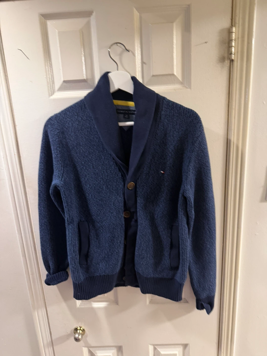 Tommy Hilfiger Men's Blue Cardigan Sweater - photo 2