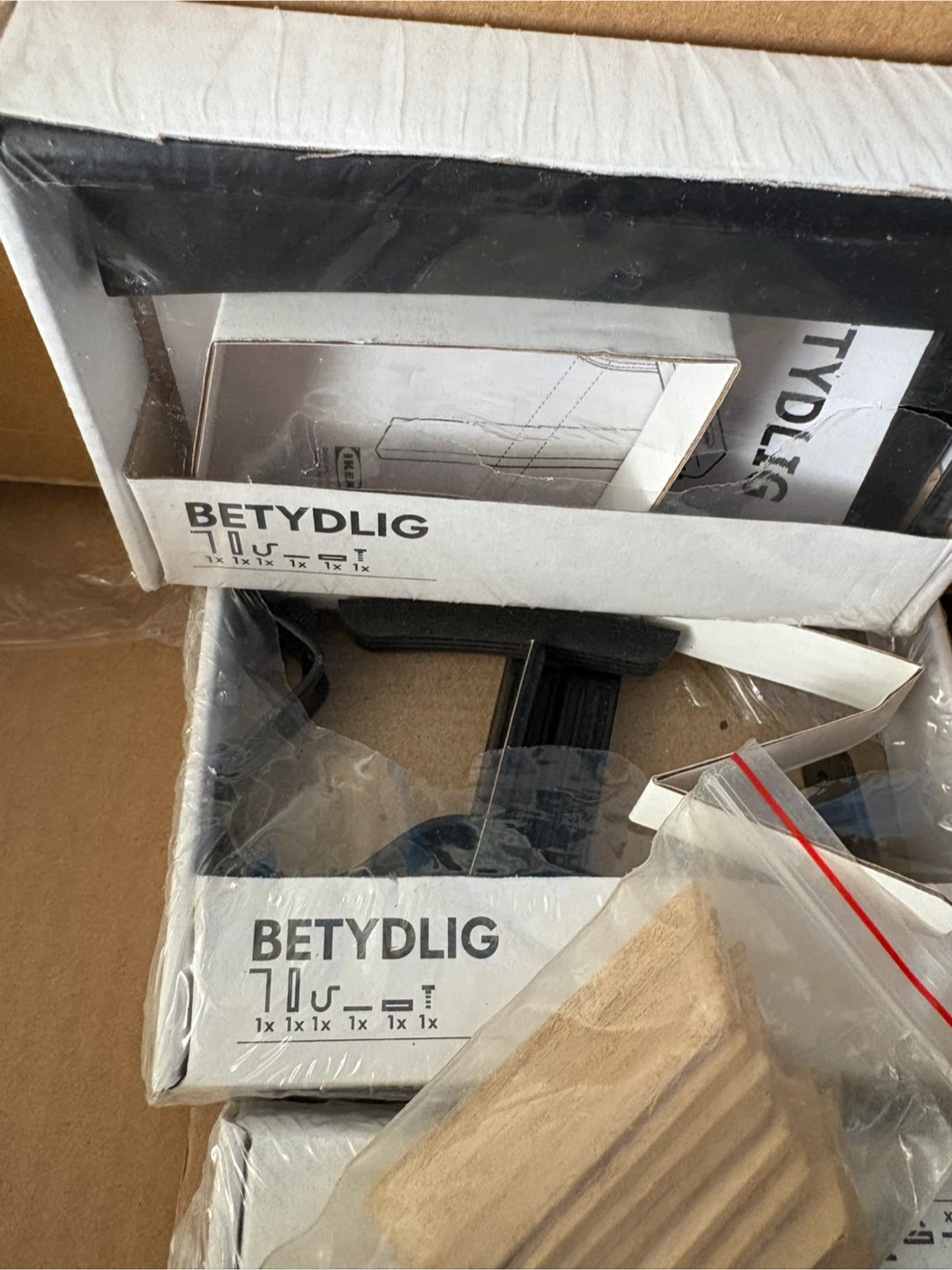 🥕🥕🥕IKEA BETYDLIG Black Picture Frame Hangers (Set of 4) - photo 2