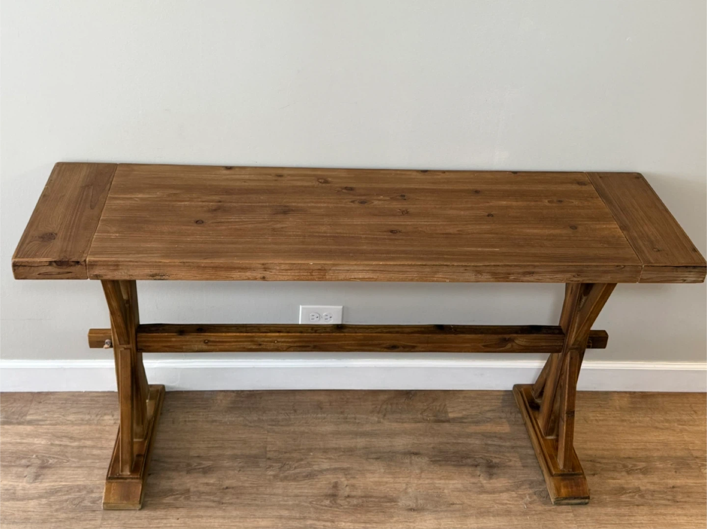 Rustic Wood Console Table - photo 5