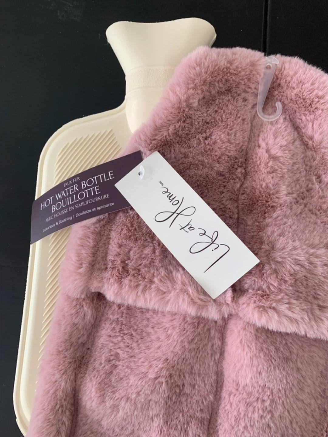 New- Life at Home Faux Fur Hot Water Bottle
