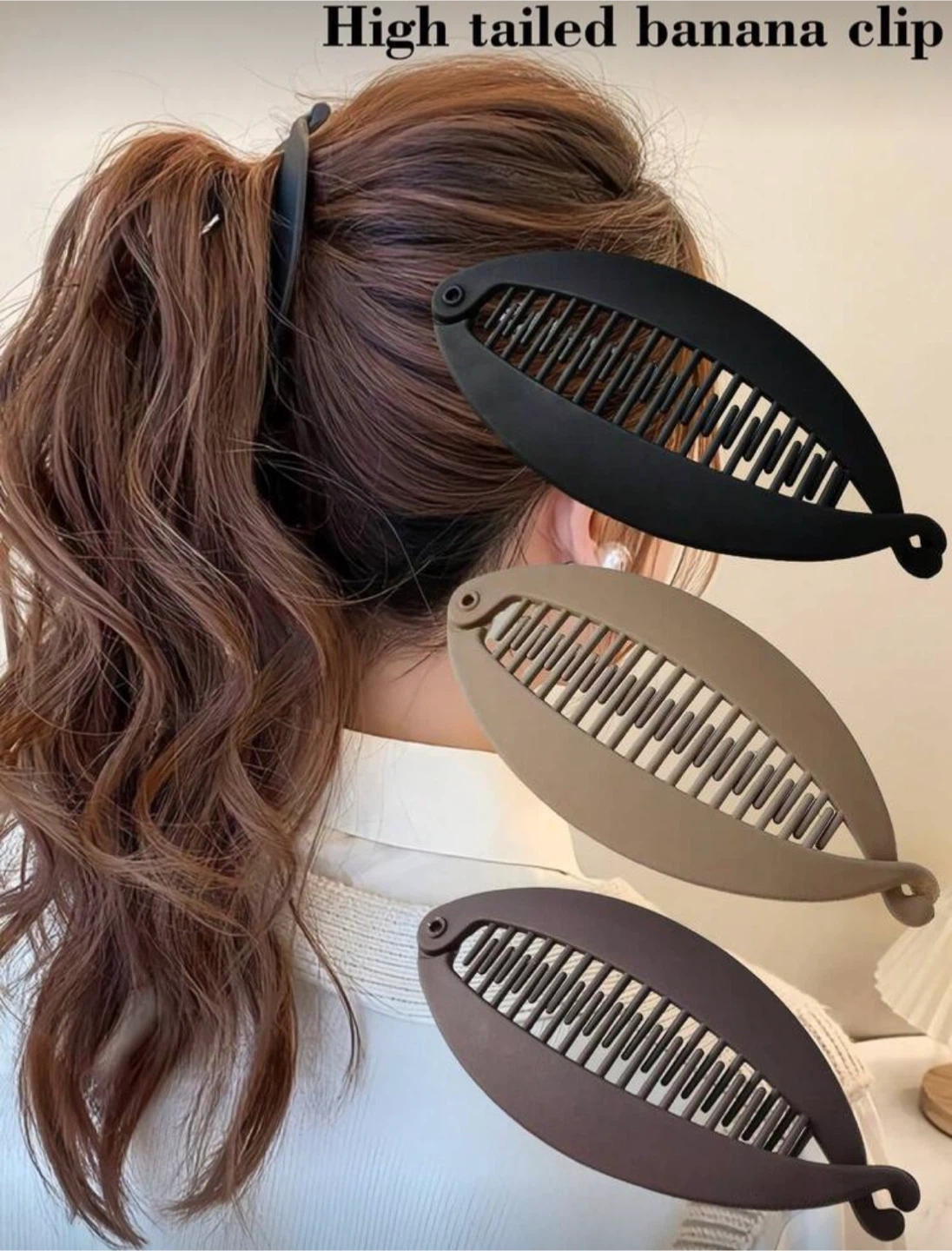 Banana Hair Clips (2 types, 9 pieces in total)