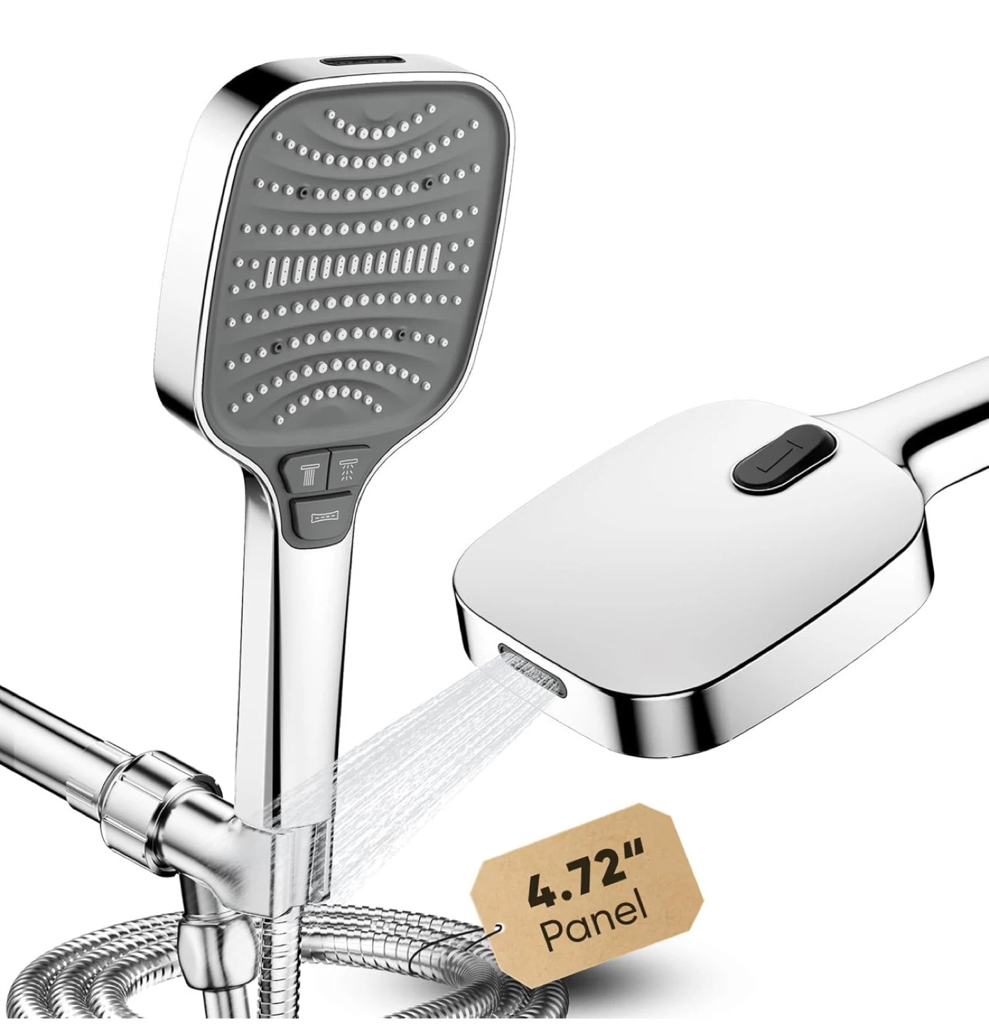 Self-Clean Anti-Clog Nozzles Handheld Shower Head