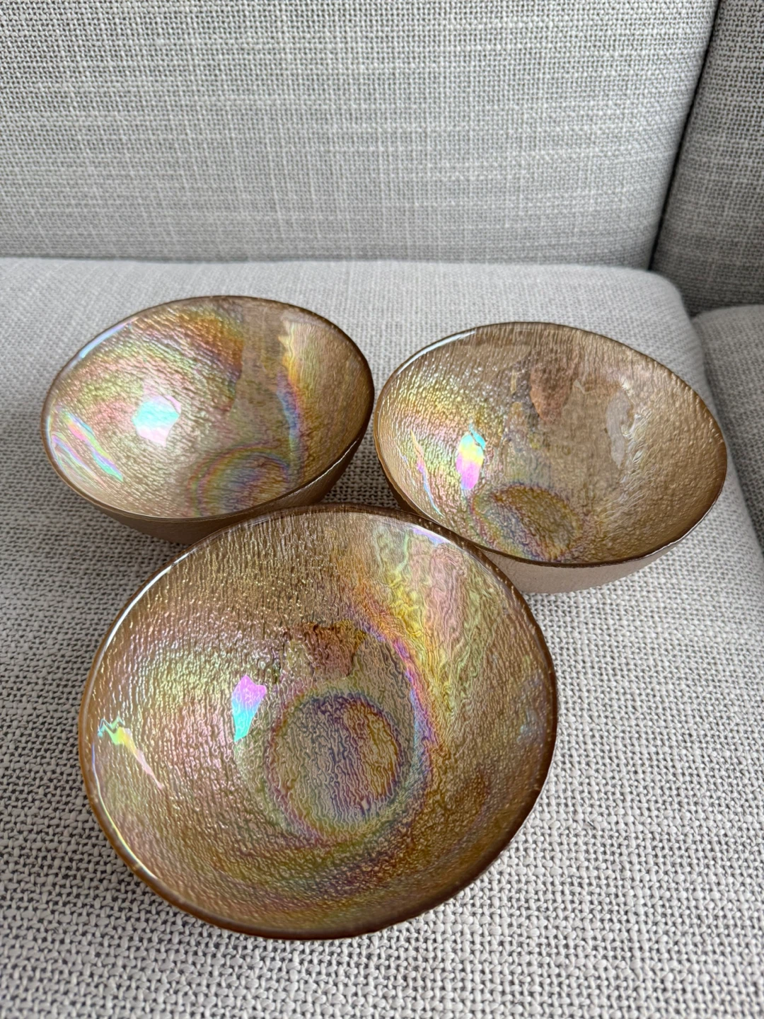 3 Bowls with Oil Spill Design 🥕