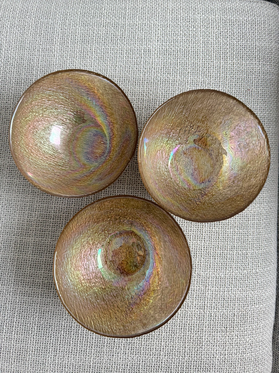 3 Bowls with Oil Spill Design 🥕 - photo 5