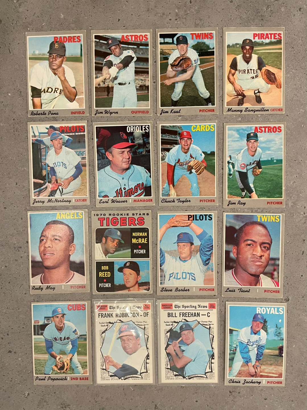 Baseball Cards 1968,1970 and 1973 - photo 2