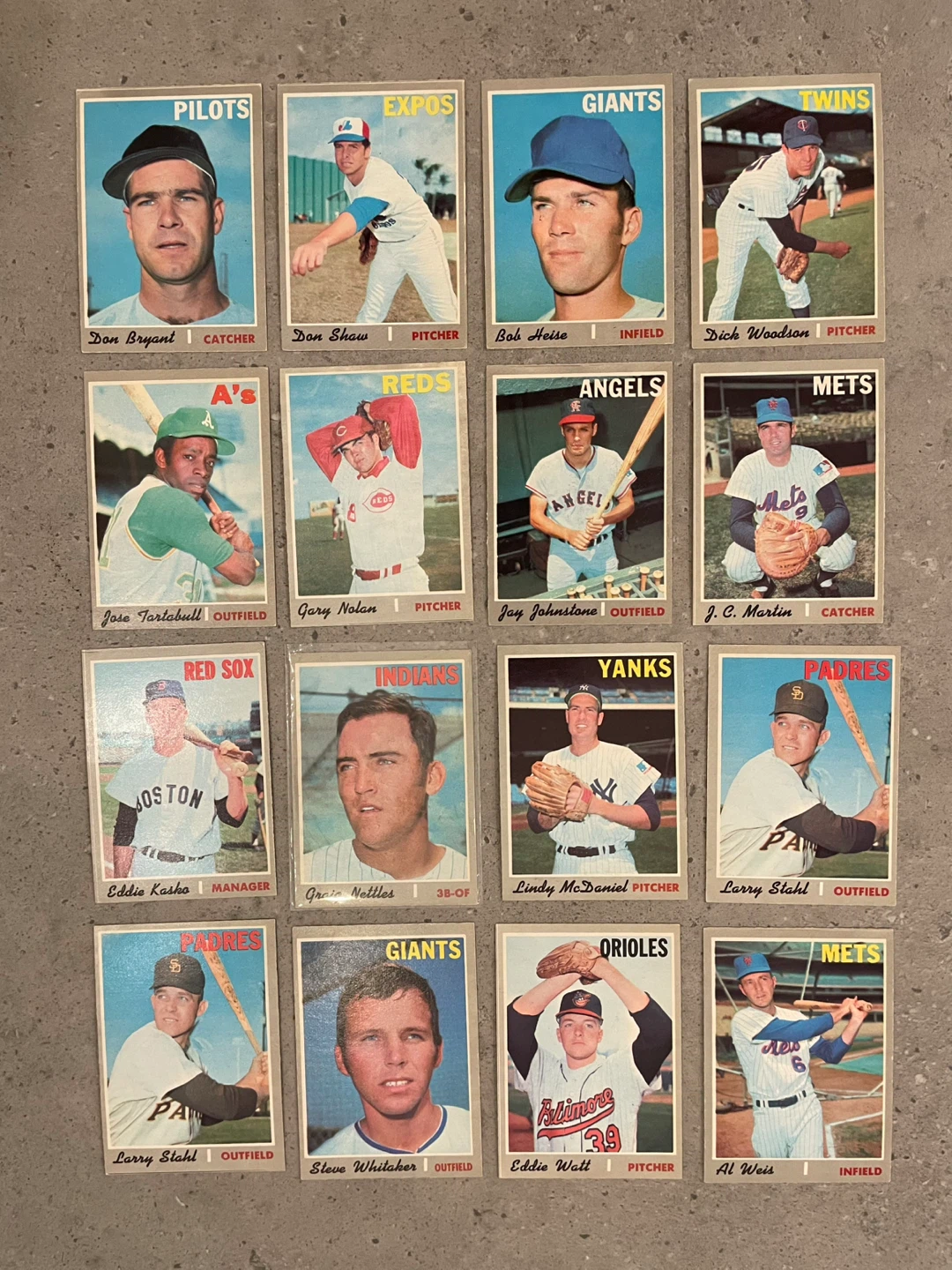 Baseball Cards 1968,1970 and 1973 - photo 3