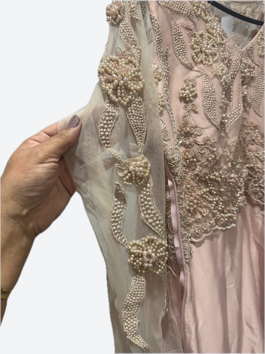 Pink Beaded Maxi Dress - photo 2