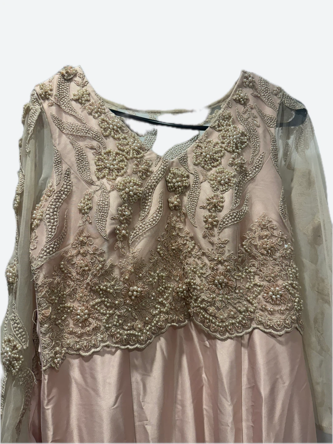 Pink Beaded Maxi Dress - photo 3