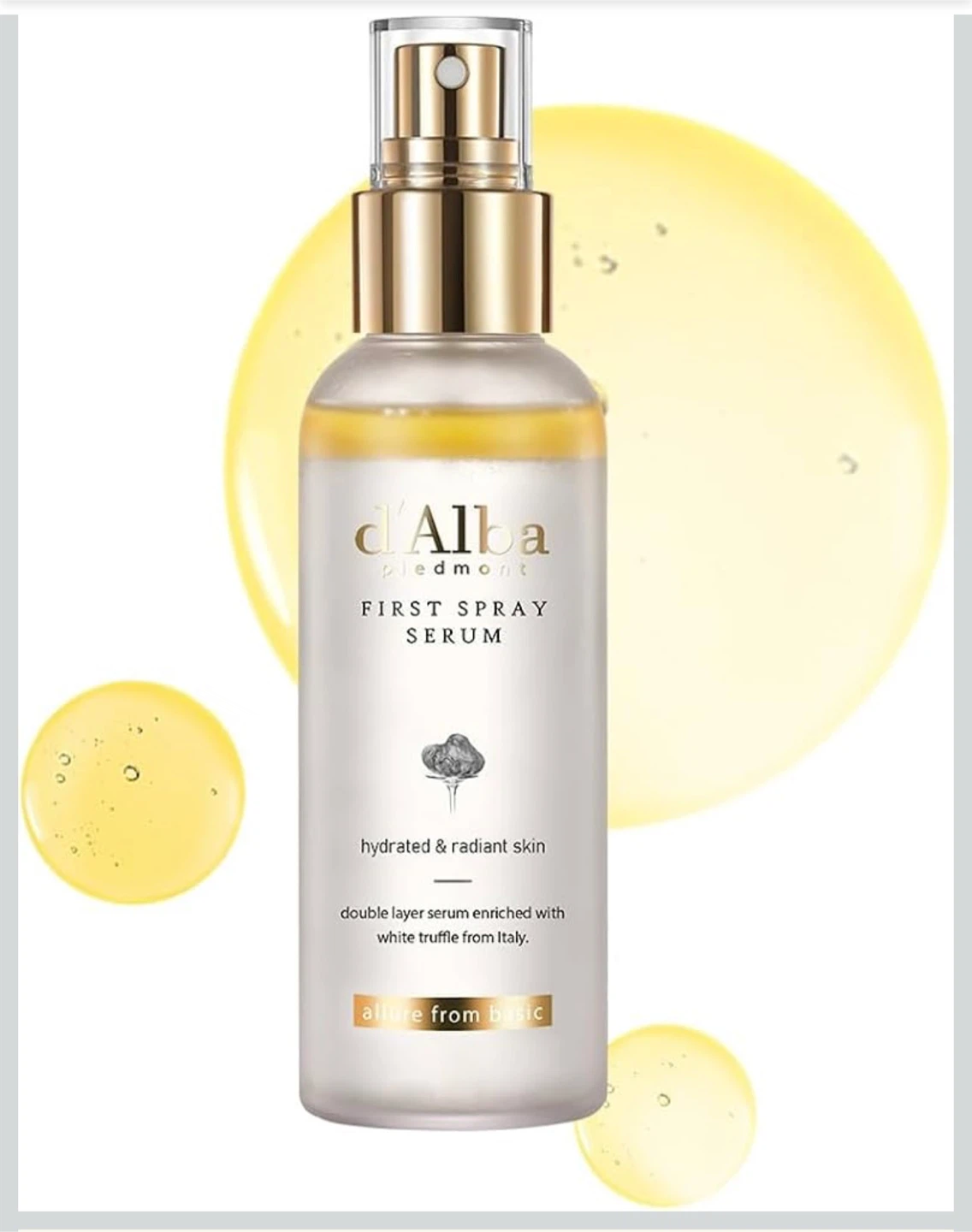 d'Alba Piedmont First Spray Serum - 3-in-1 Glow Spray