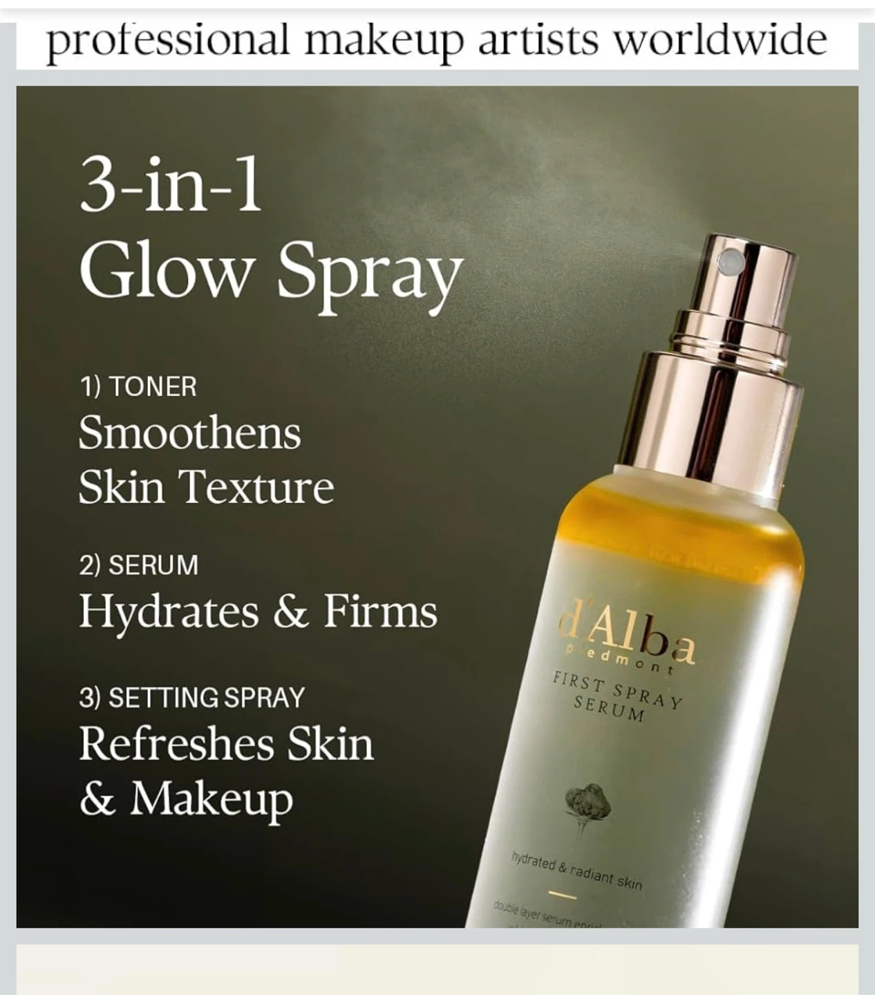 d'Alba Piedmont First Spray Serum - 3-in-1 Glow Spray - photo 3