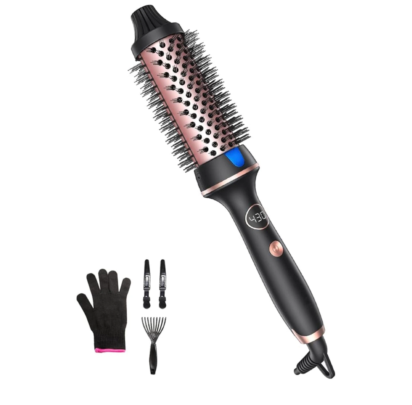 Tourmaline Ceramic Curling thermal Brush - 1.5" Barrel