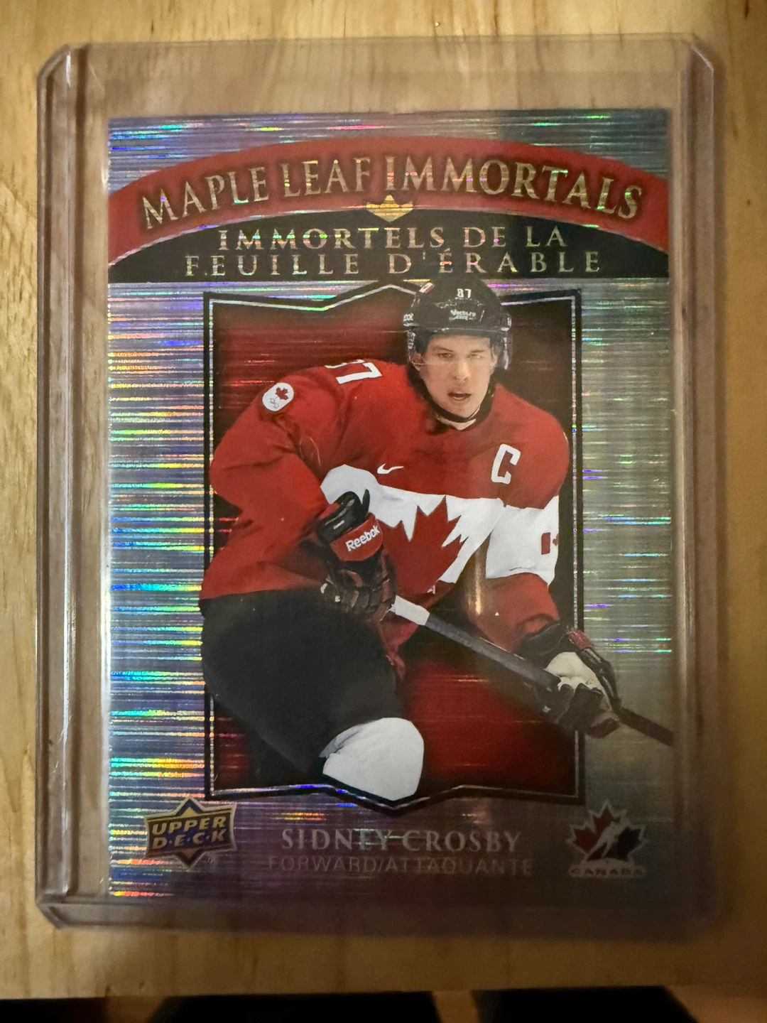 Tim Hortons 2025-2026 Sidney Crosby Maple Leaf Immortals Card