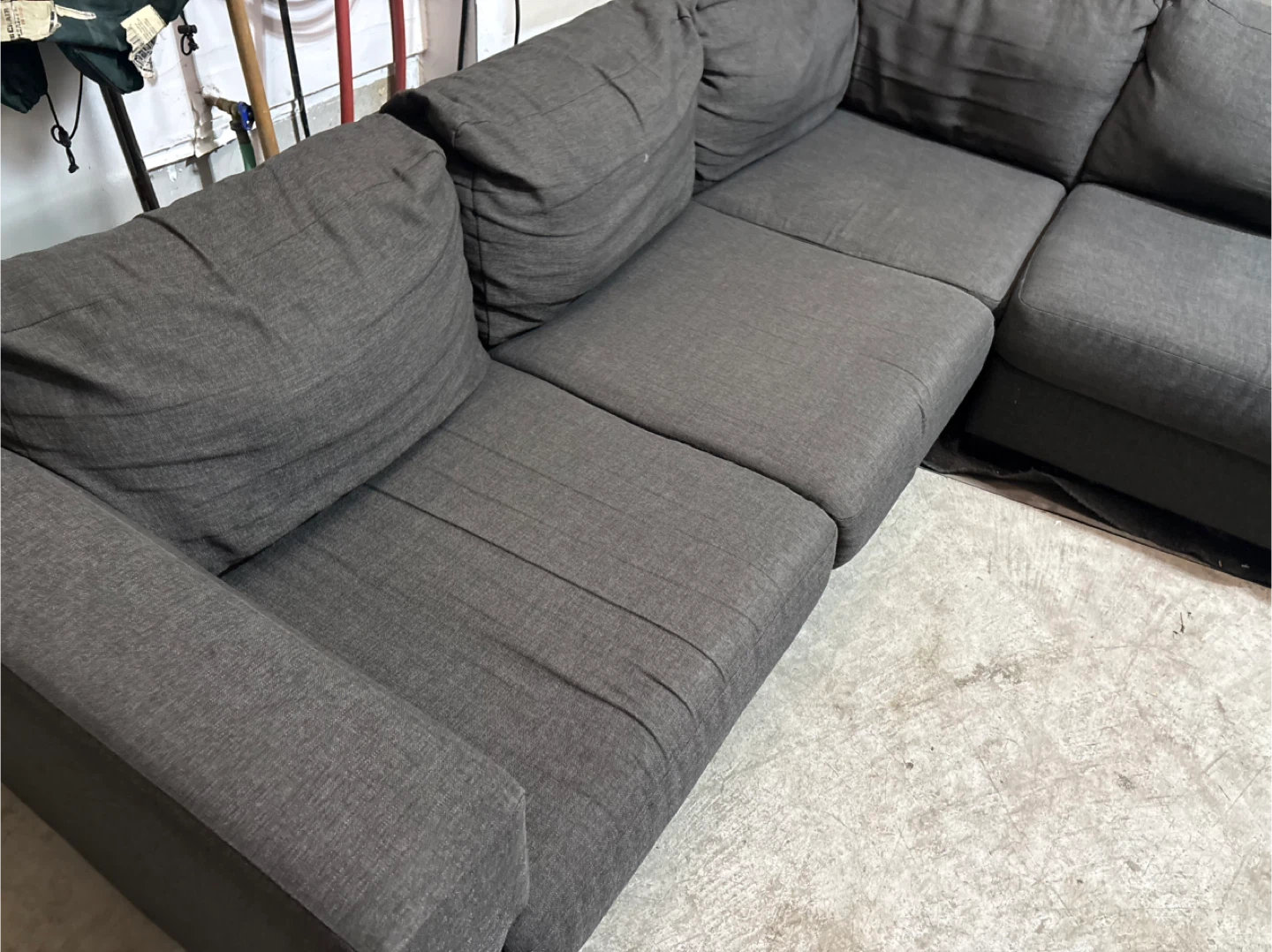 Eq3 Dark Grey Sectional Sofa - Free Delivery | Great Condition - photo 5