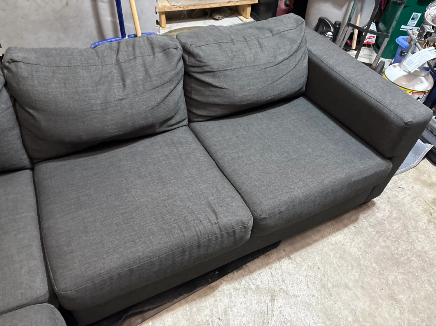 Eq3 Dark Grey Sectional Sofa - Free Delivery | Great Condition - photo 4