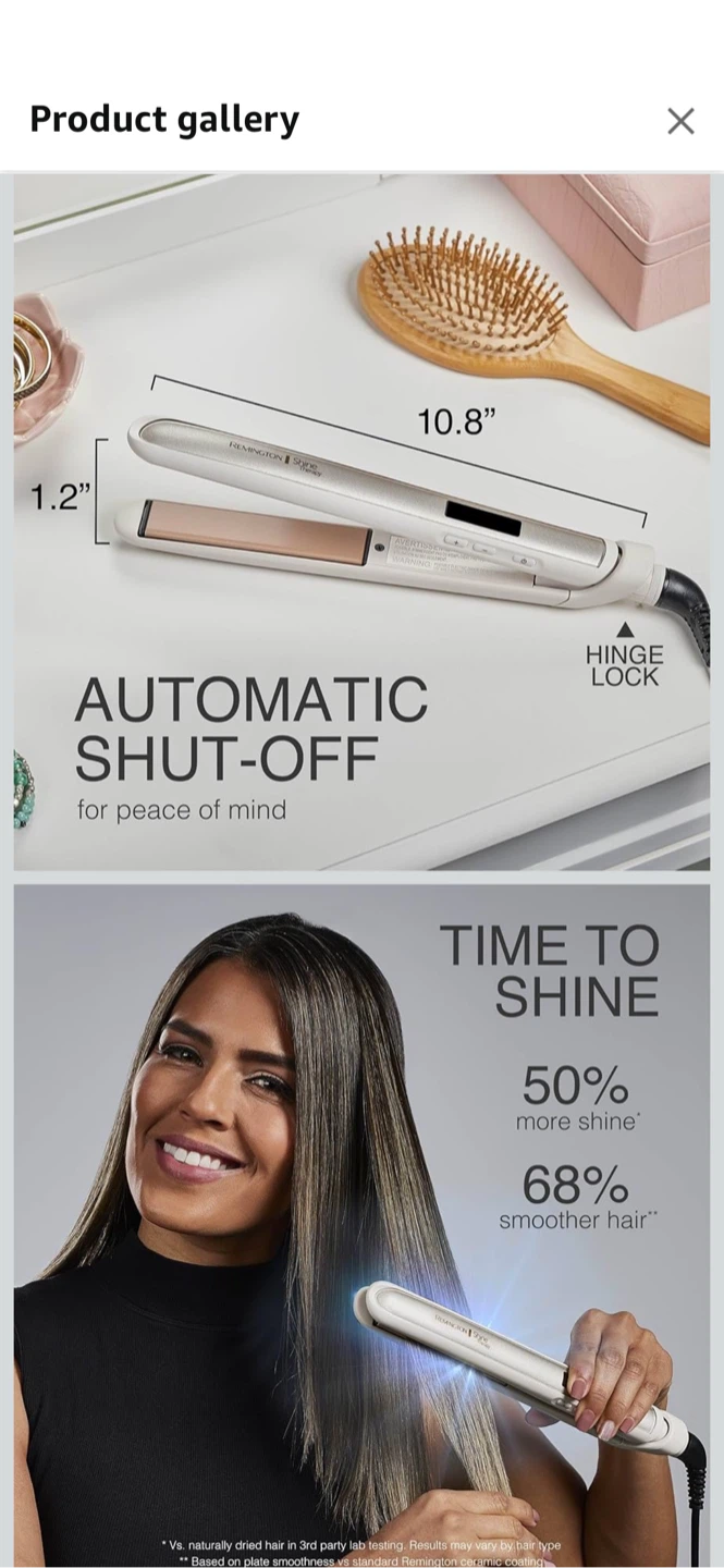 Remington Shine Therapy 1" Flat Iron - photo 3