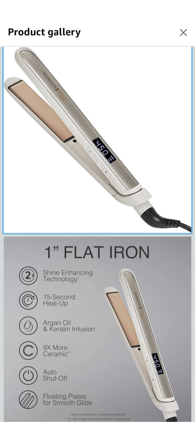 Remington Shine Therapy 1" Flat Iron - photo 5