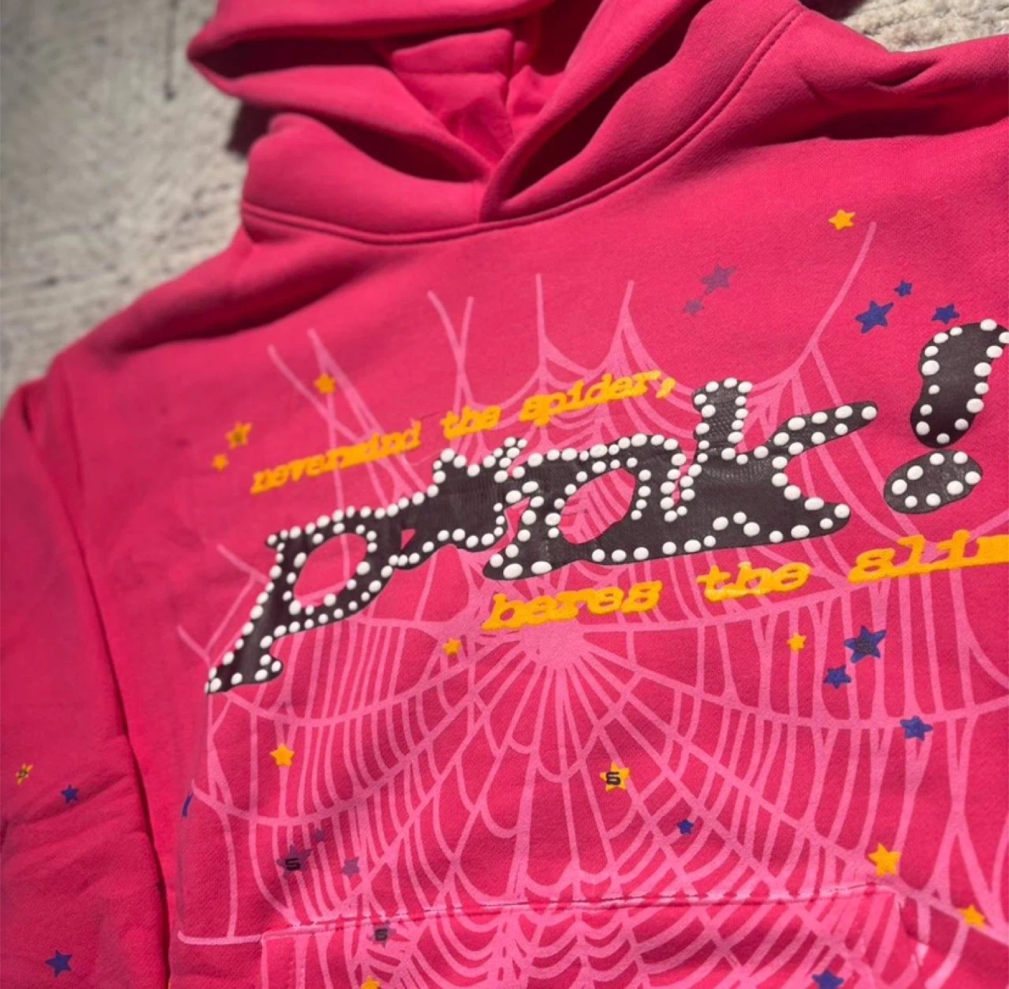 Sp5der Pink P*NK OG Hoodie - All Sizes - photo 2