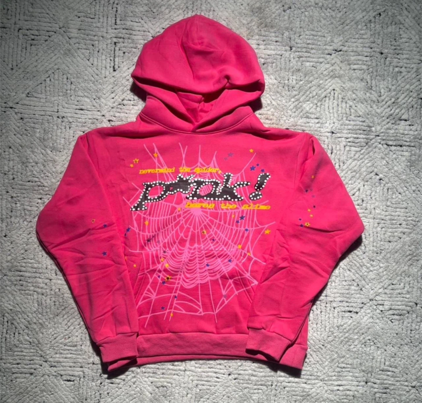 Sp5der Pink P*NK OG Hoodie - All Sizes