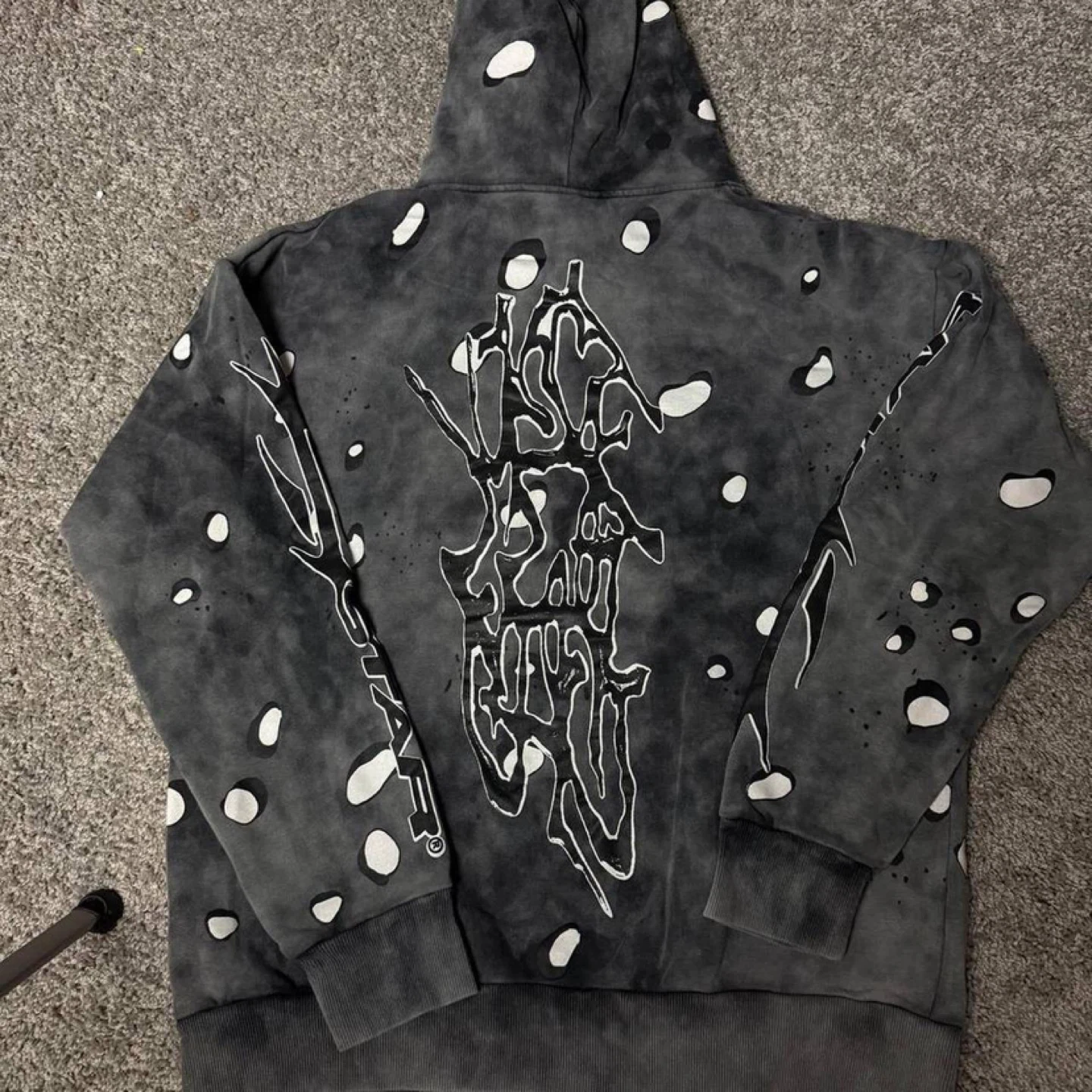 Hellstar Black/Grey Graphic Hoodie - All Sizes - photo 2