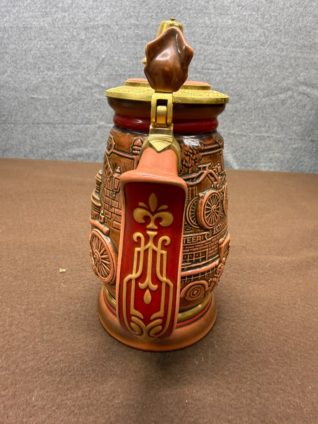 Avon Firefighters Stein 1989 With Lid - photo 4