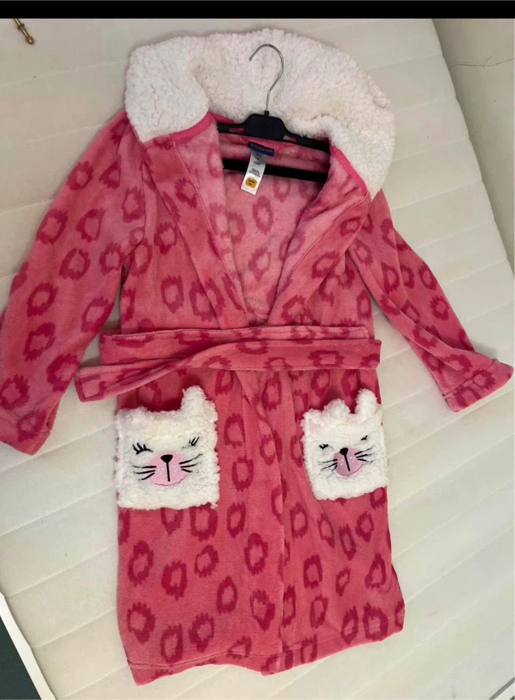 Pekkle Girls Leopard Robe 10/12