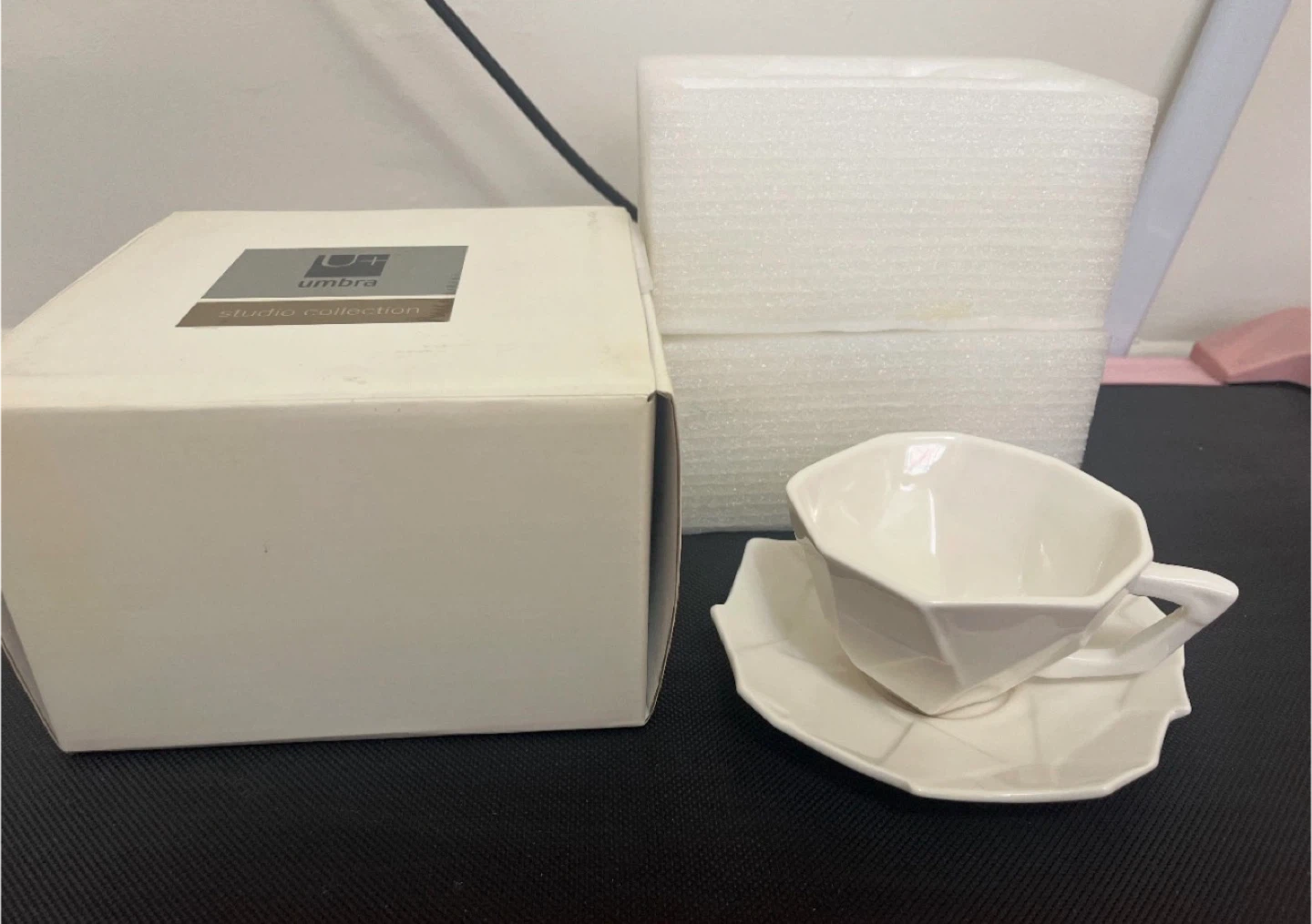 Umbra Studio Tea Cup and Saucer Set