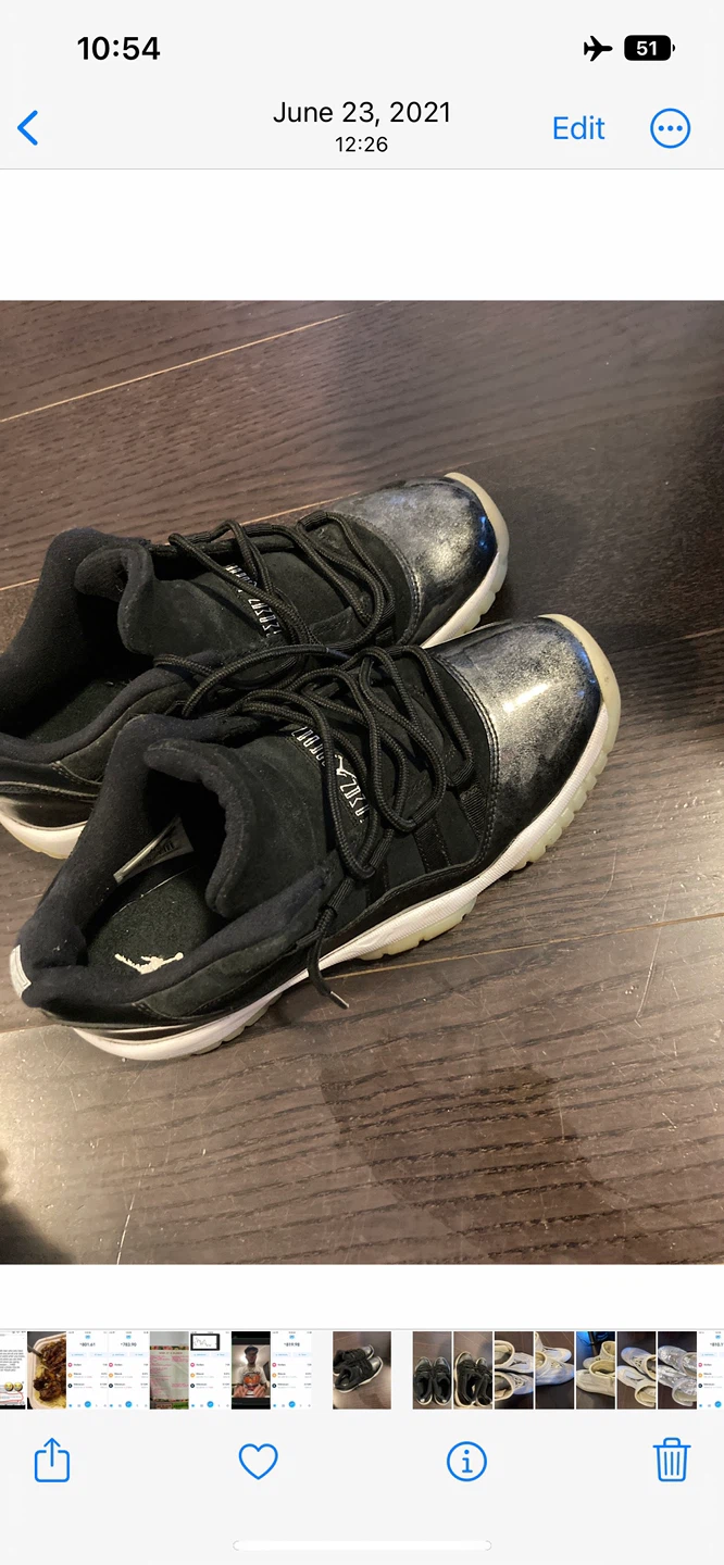 Air Jordan 11 Retro Black and White Sneakers