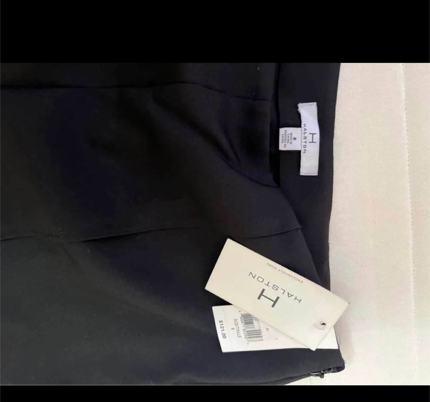 Halston Black Trousers Size 8 - photo 4